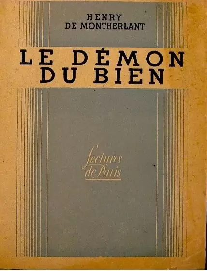 S.E.P.E. Lectures de Paris - Le démon du bien