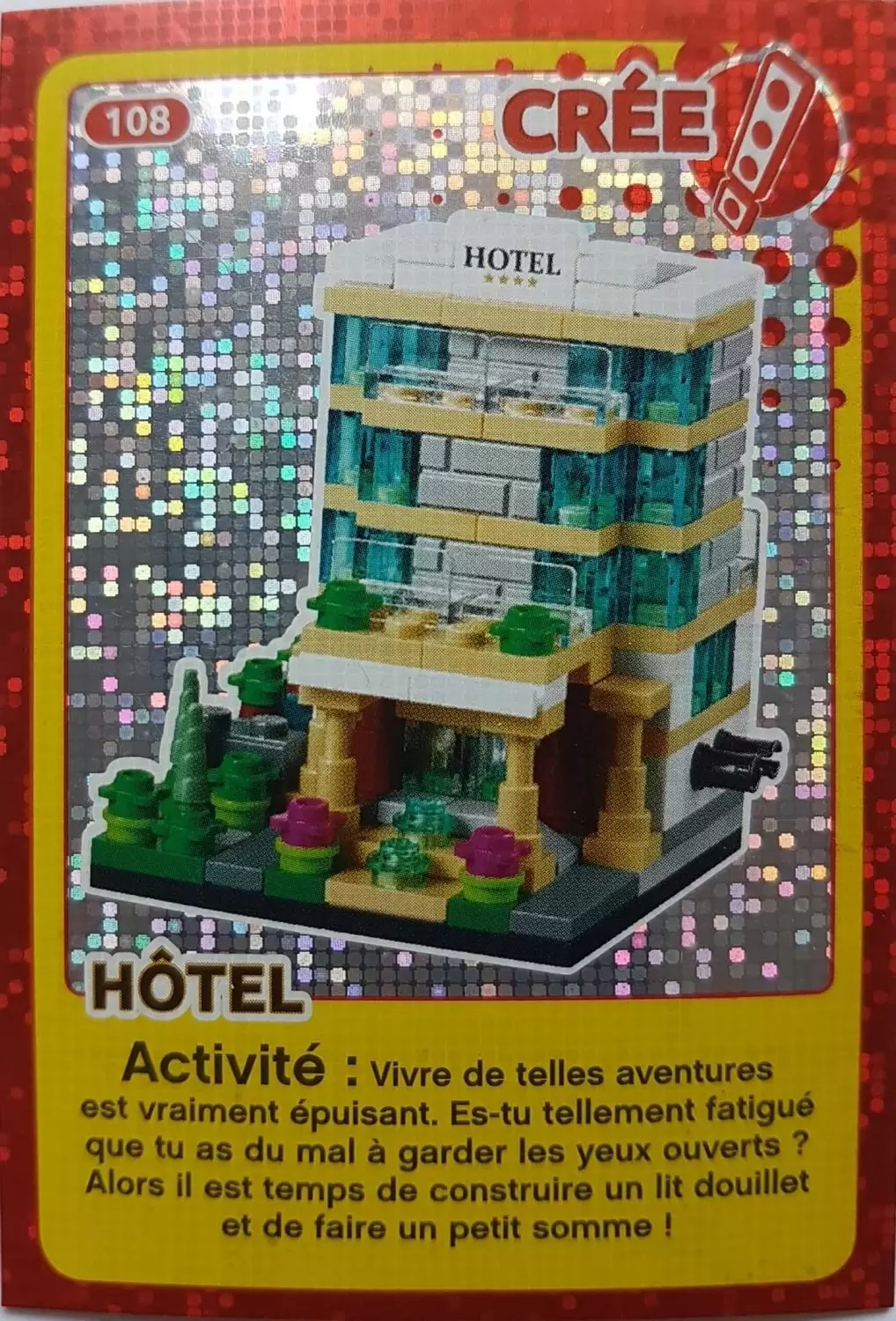 Cartes Lego Auchan : Crée ton Monde - Hôtel