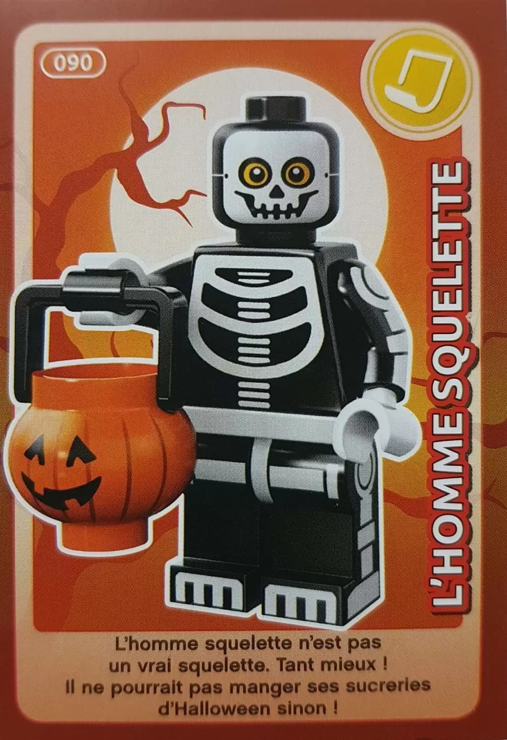 Cartes Lego Auchan : Crée ton Monde - L\'Homme Squelette