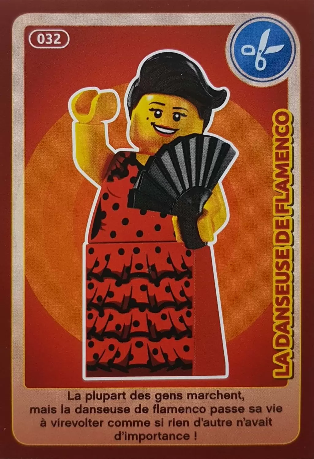 Cartes Lego Auchan : Crée ton Monde - La Danseuse de Flamenco