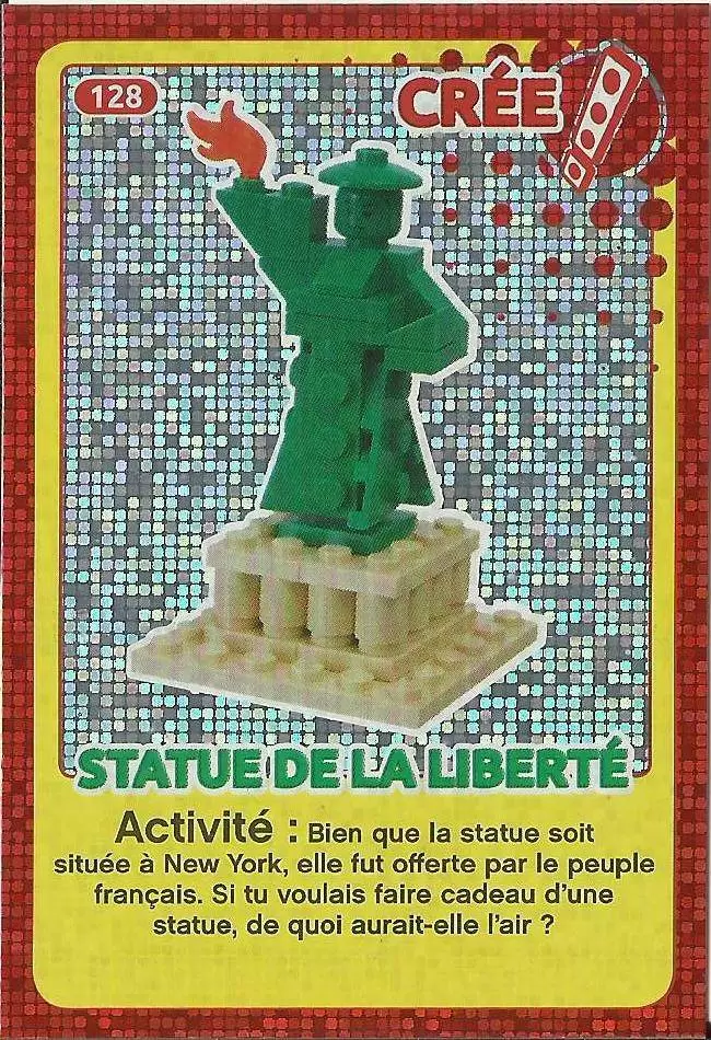 Cartes Lego Auchan : Crée ton Monde - Statue de la Liberté