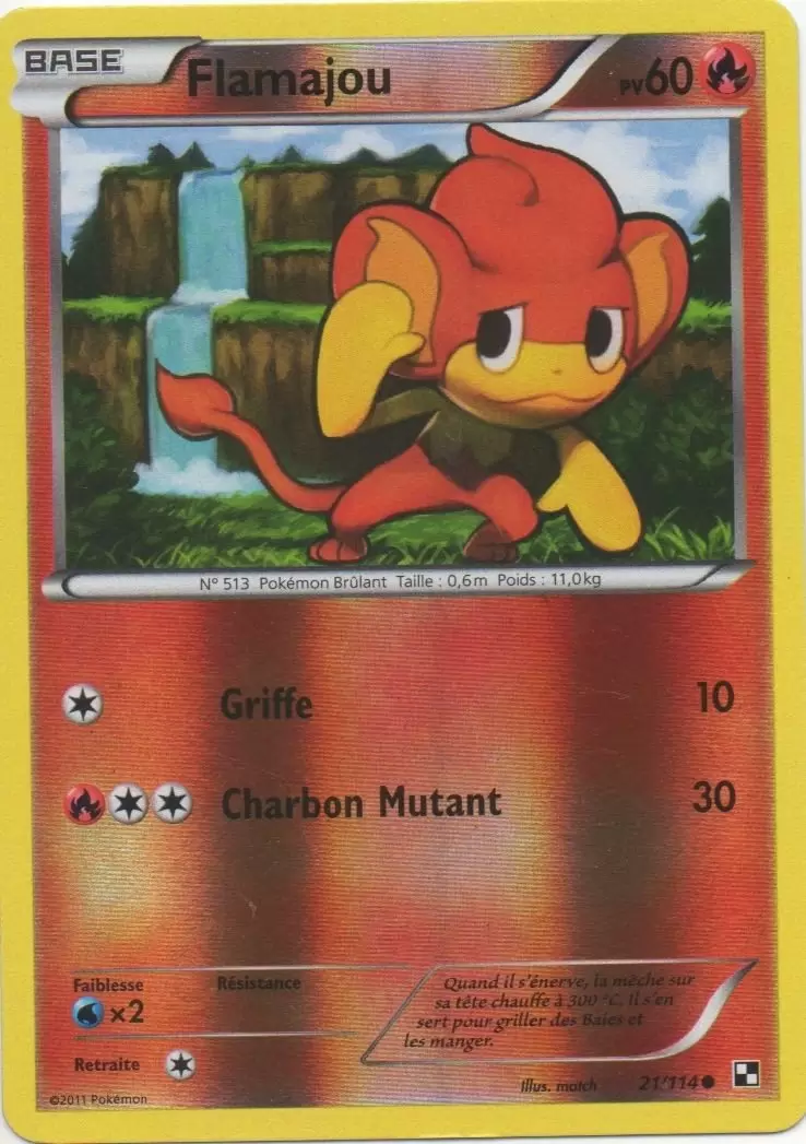 Pokémon Série Noir et Blanc - Flamajou Reverse