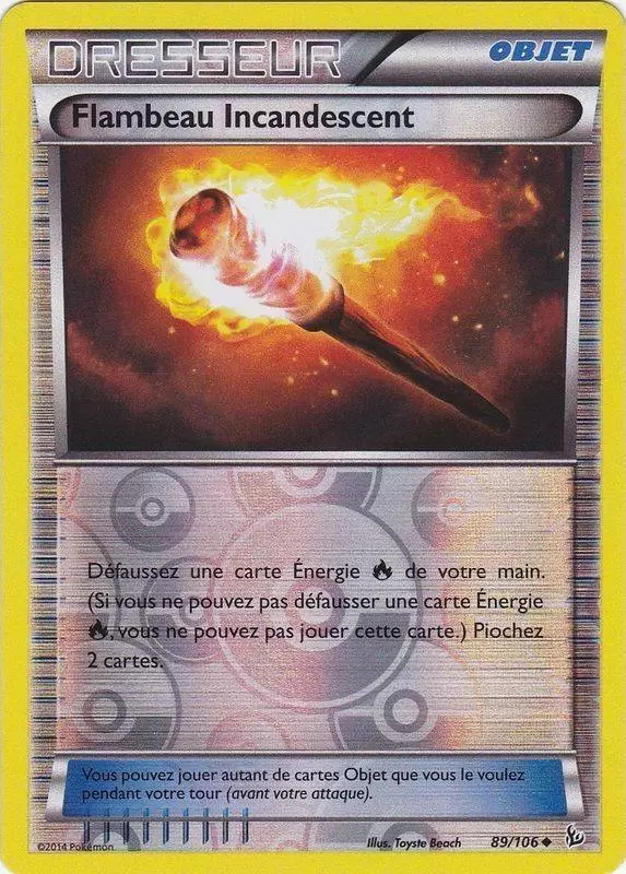 Pokémon XY Etincelles - Flambeau Incandescent Reverse