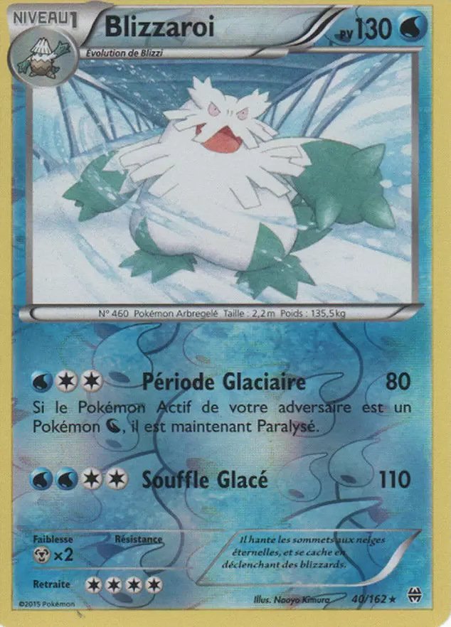 Pokémon XY Impulsion Turbo - Blizzaroi Reverse