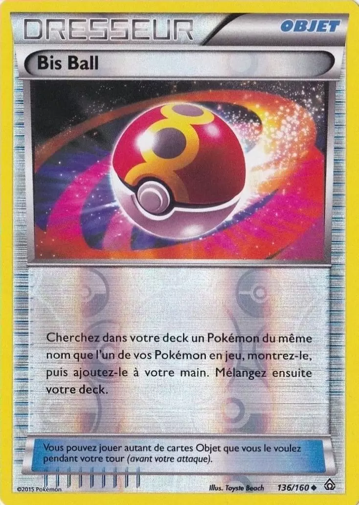 Pokémon XY Primo Choc - Bis Ball Reverse