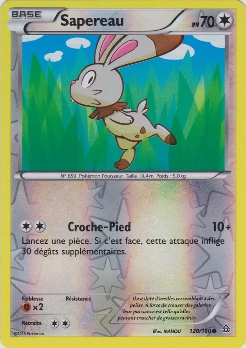 Pokémon XY Primo Choc - Sapereau Reverse