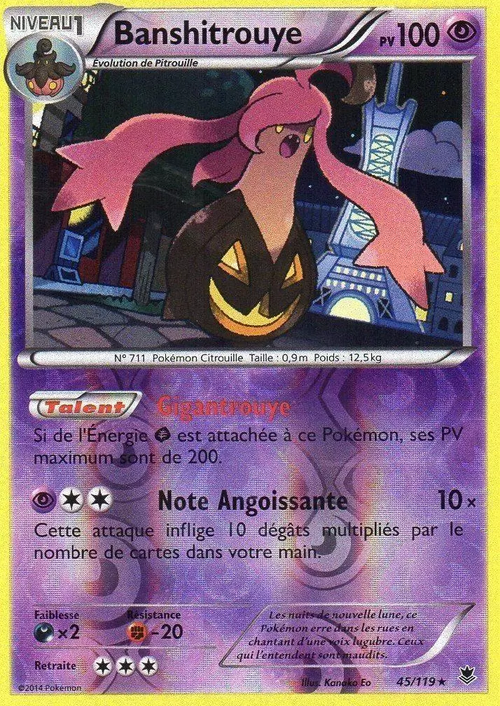 Pokémon XY Vigueur Spectrale - Banshitrouye Reverse
