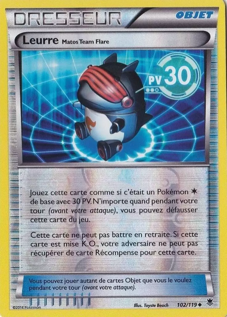 Pokémon XY Vigueur Spectrale - Leurre Matos Team Flare Reverse