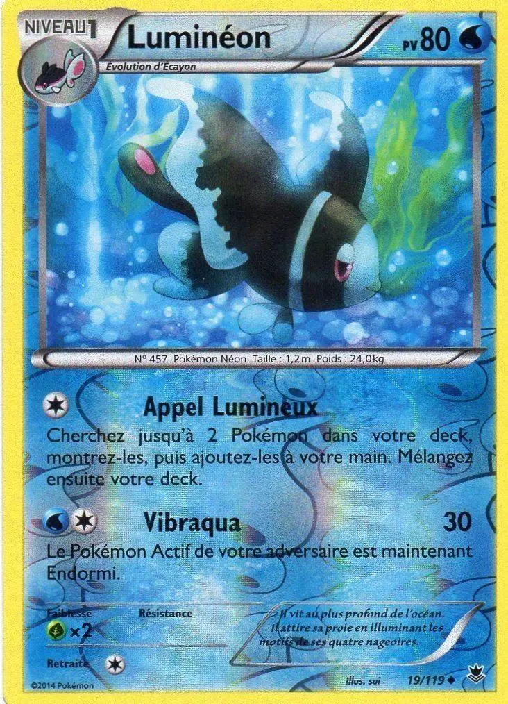 Pokémon XY Vigueur Spectrale - Luminéon Reverse