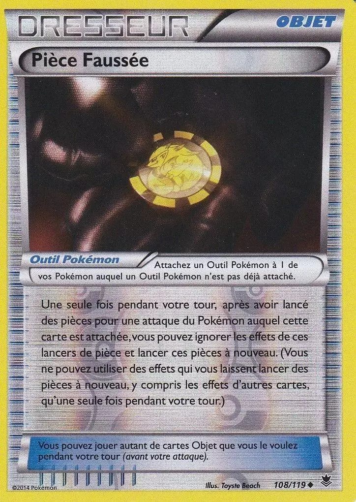 Pokémon XY Vigueur Spectrale - Pièce Faussée Reverse