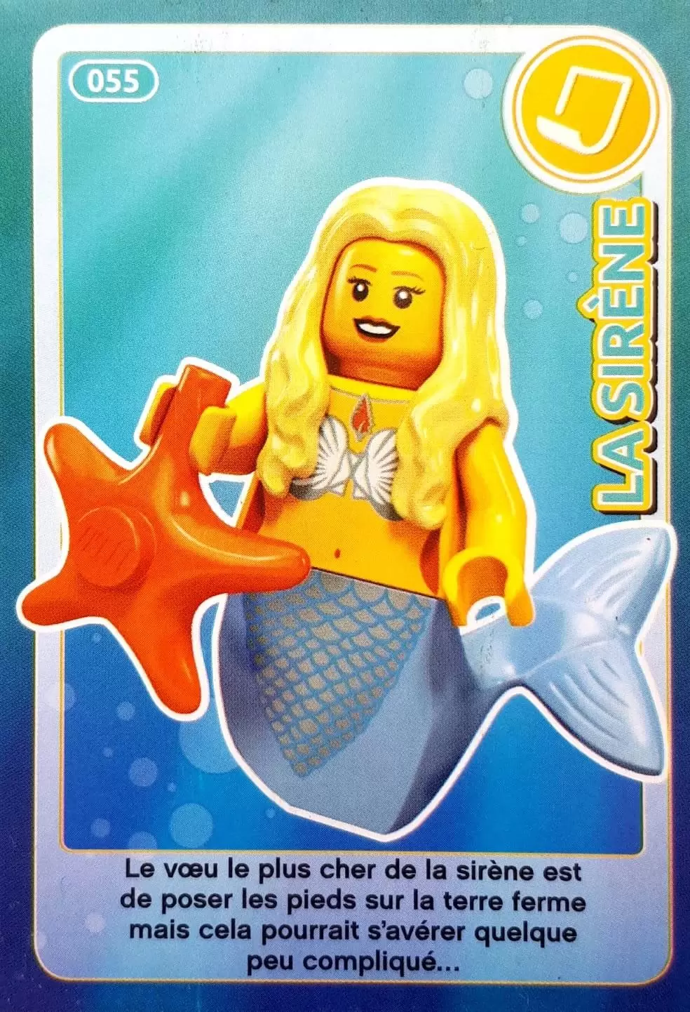 Cartes Lego Auchan : Crée ton Monde - La Sirène