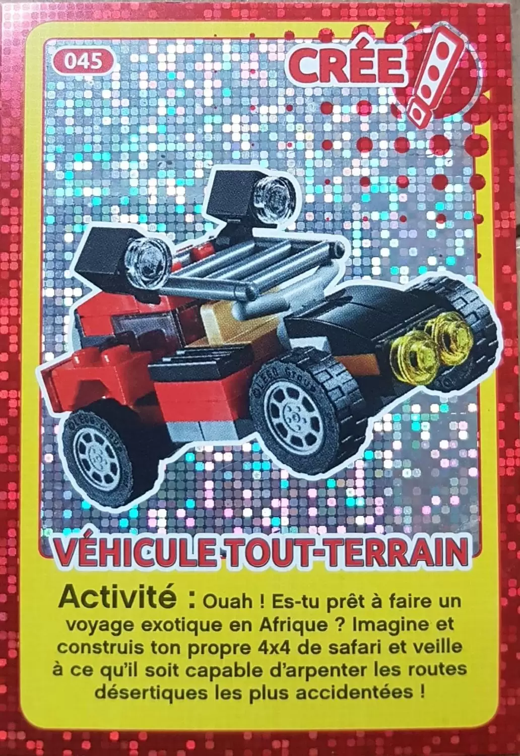 Cartes Lego Auchan : Crée ton Monde - Véhicule Tout-Terrain
