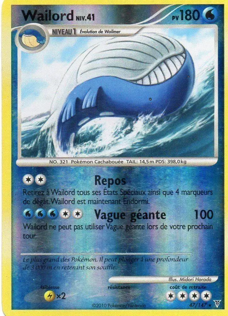 Platine Vainqueurs Suprêmes - Wailord Reverse