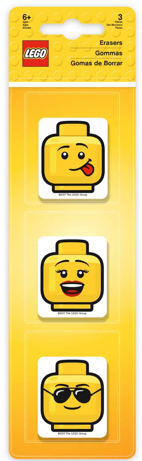 Autres objets LEGO - Gommes LEGO – Paquet de 3