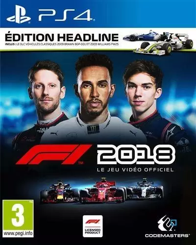 PS4 Games - F1 2018 Headline Edition