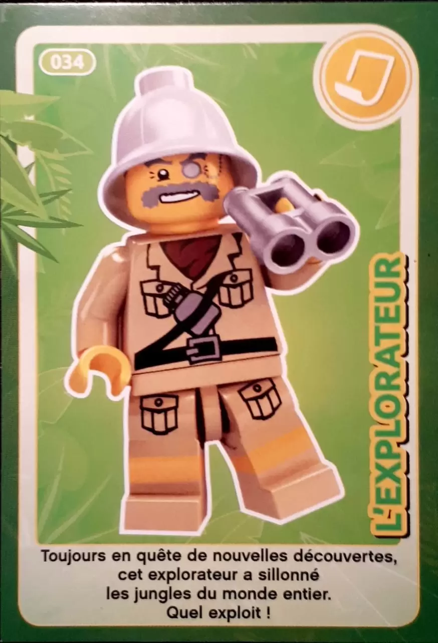 Cartes Lego Auchan : Crée ton Monde - L\'explorateur