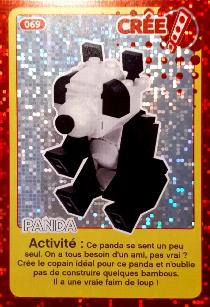 Cartes Lego Auchan : Crée ton Monde - Panda