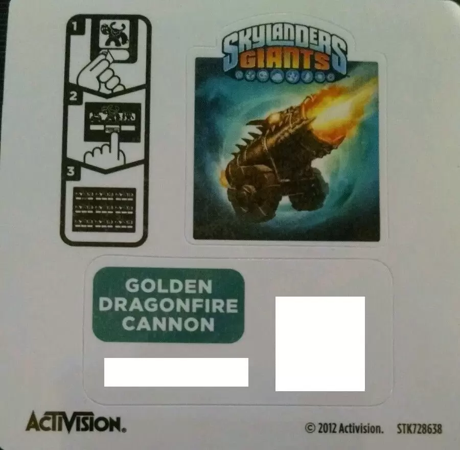 Skylanders Giants - Golden Dragonfire Cannon