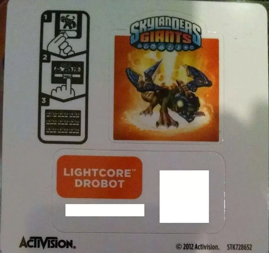 Skylanders Giants - Lightcore Dropbot