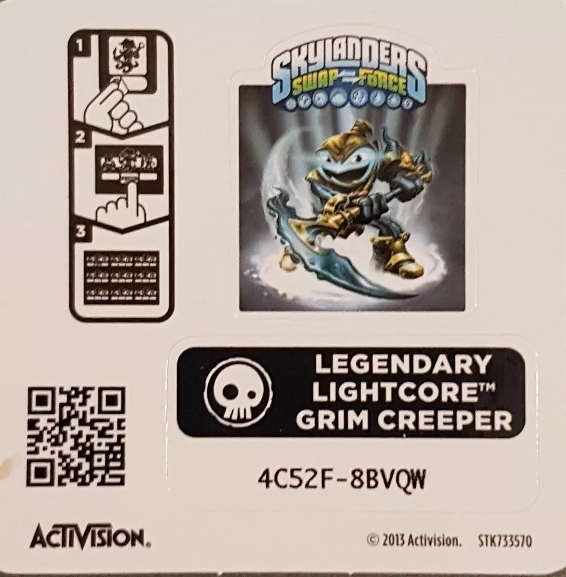 Skylanders Swap Force - Legendary lightcore Grim Creeper