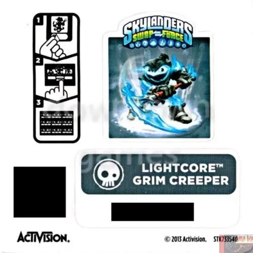 Skylanders Swap Force - Lightcore Grim Creeper