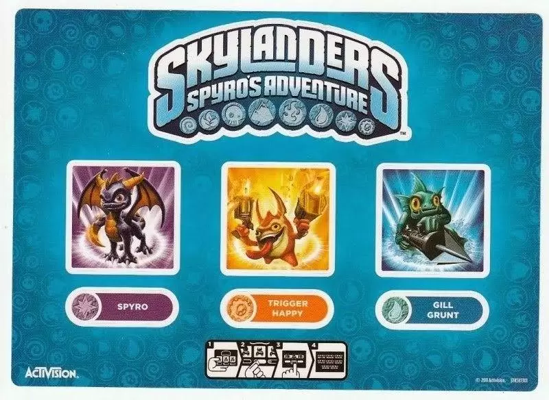 Skylanders Spyro\'s Adventure - Starter Pack Spyro/Trigger Happy/Gill Grunt