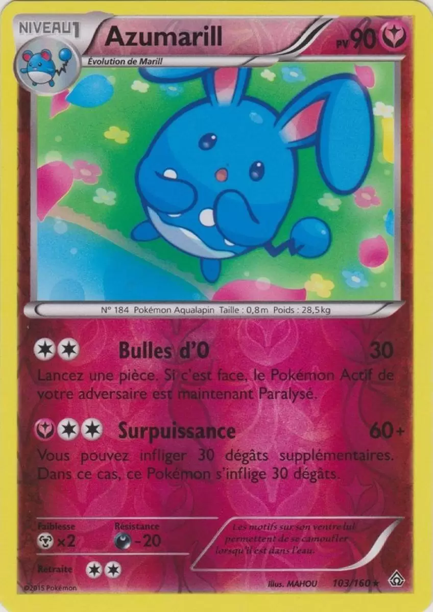 Pokémon XY Primo Choc - Azumarill Reverse