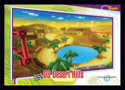Mario Kart Wii Trading cards (EnterPlay) - DS Desert Hills
