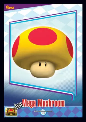 Mario Kart Wii Trading cards (EnterPlay) - Mega Mushroom