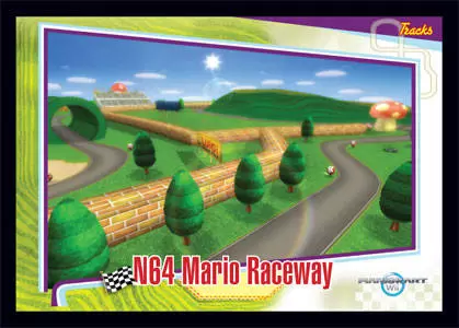 Mario Kart Wii Trading cards (EnterPlay) - N64 Mario\'s Raceway