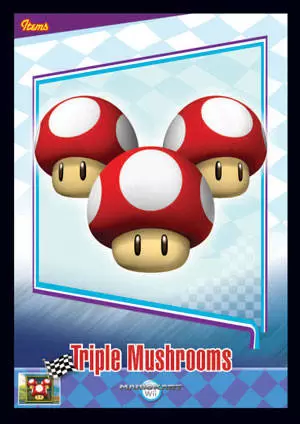 Mario Kart Wii Trading cards (EnterPlay) - Triple Mushroom