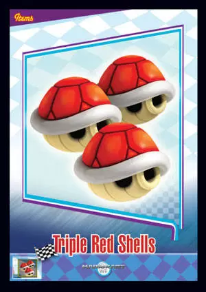 Mario Kart Wii Trading cards (EnterPlay) - Triple Red Shells