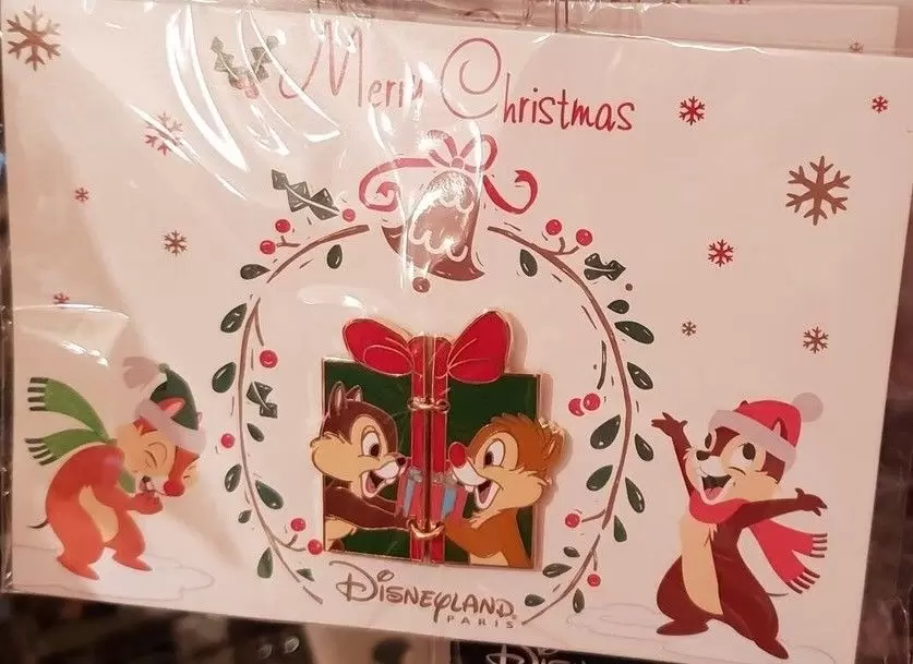 Disney - Pins Open Edition - Pin Carte Postale Joyeux Noël Tic & Tac