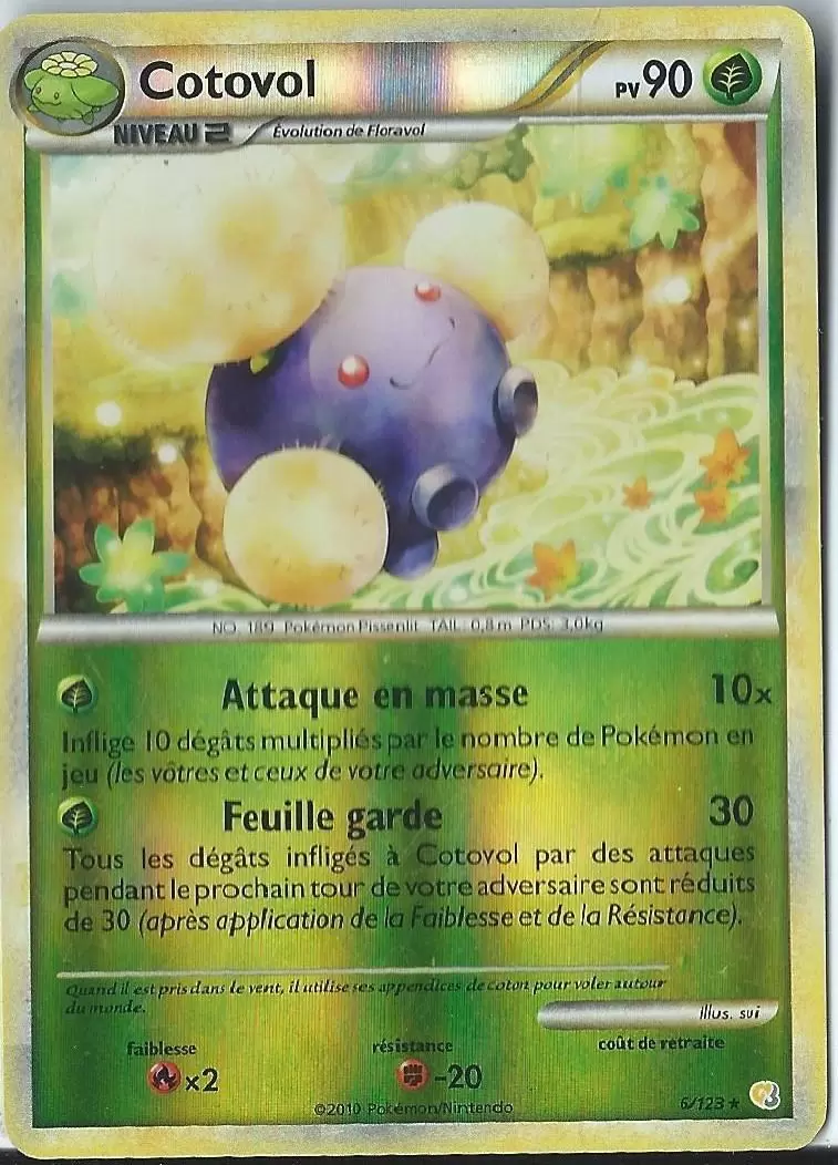 Pokémon Série HeartGold et SoulSilver - Cotovol Reverse
