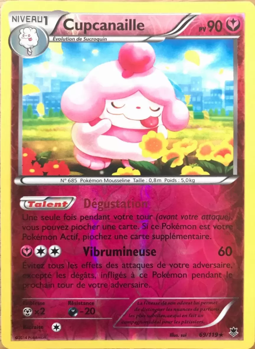 Pokémon XY Vigueur Spectrale - Cupcanaille Reverse