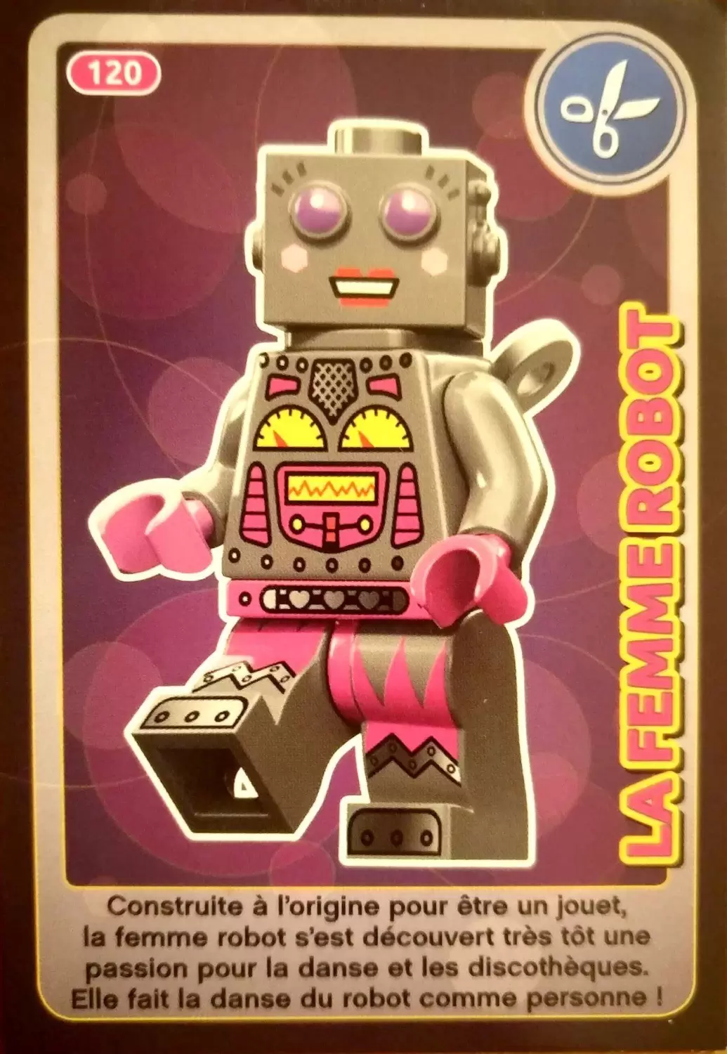 Cartes Lego Auchan : Crée ton Monde - La Femme Robot