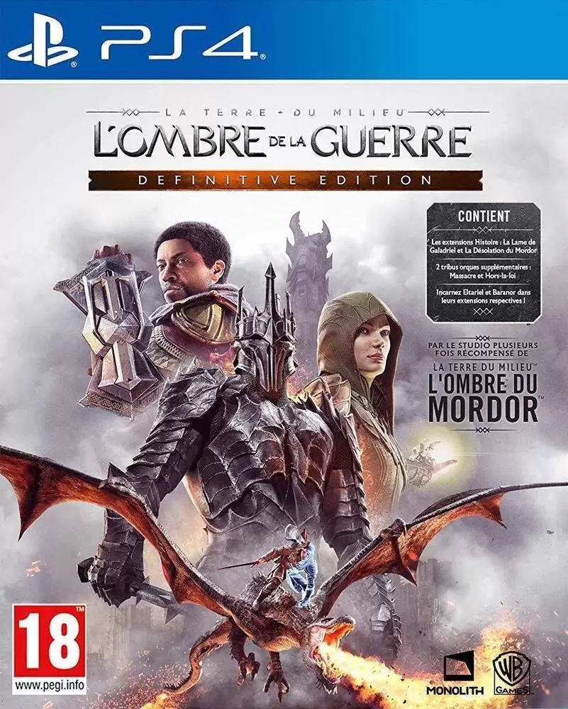 PS4 Games - La Terre du Milieu L\'Ombre de la Guerre Edition Définitive