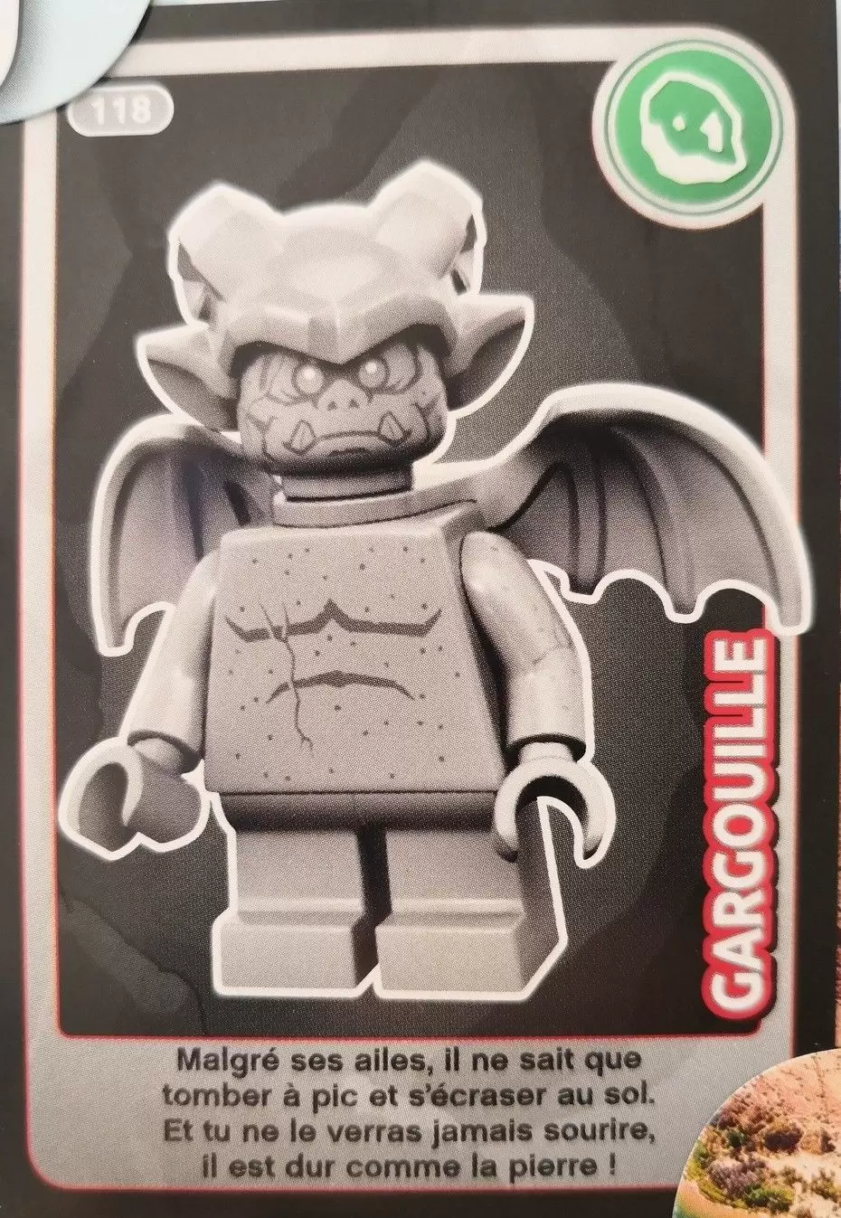 Cartes Lego Auchan : Crée ton Monde - Gargouille