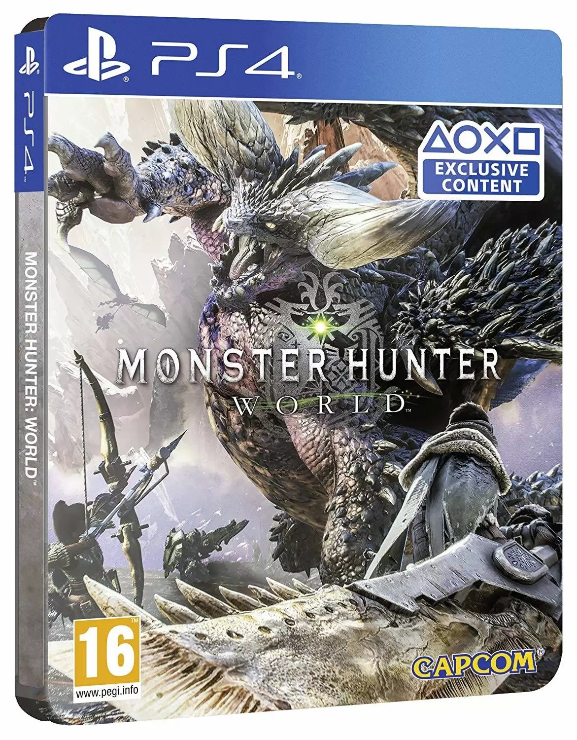 Jeux PS4 - Monster Hunter World Steelbook