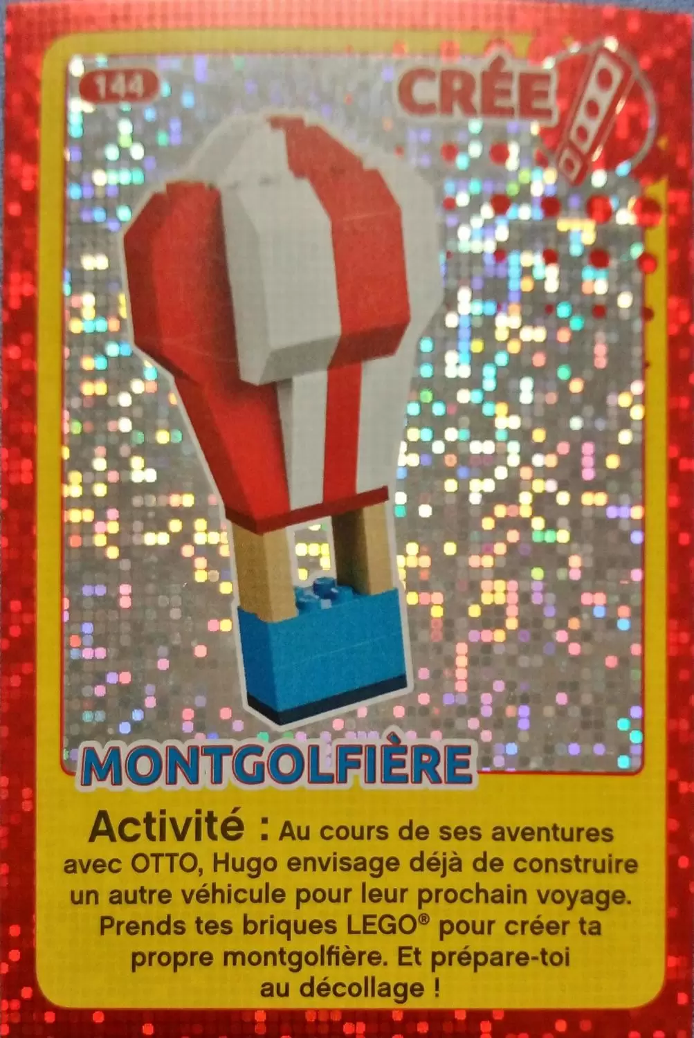 Cartes Lego Auchan : Crée ton Monde - Montgolfière