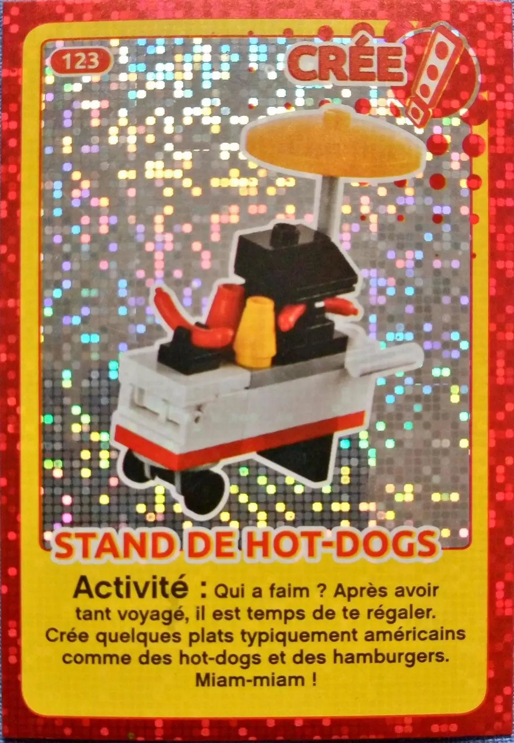 Cartes Lego Auchan : Crée ton Monde - Stand de Hot-Dogs