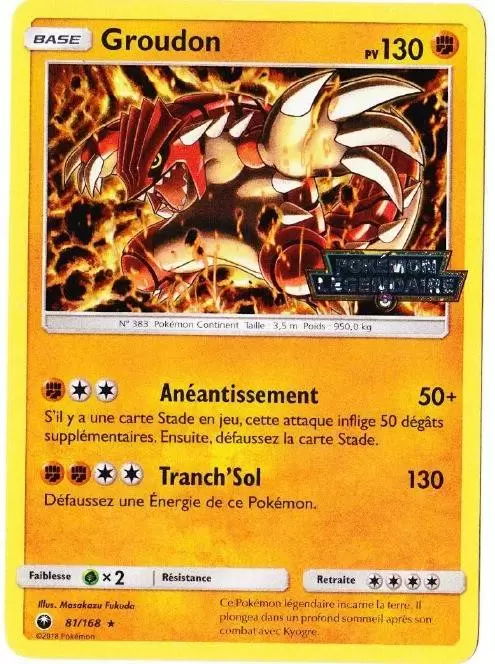 Tempête céleste - Groudon Cosmos Holographique