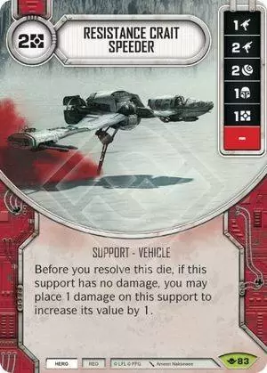 La Voie de la Force - Speeder de crait de la Résistance