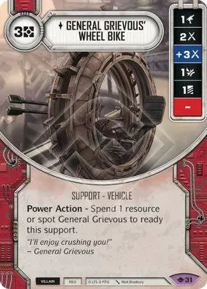 La Voie de la Force - Speeder-roue du Général Grievous