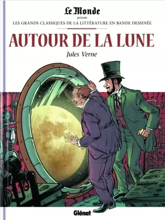 Les Grands Classiques de la Littérature en Bande Dessinée - Autour de la Lune, tome 2, de Jules Verne