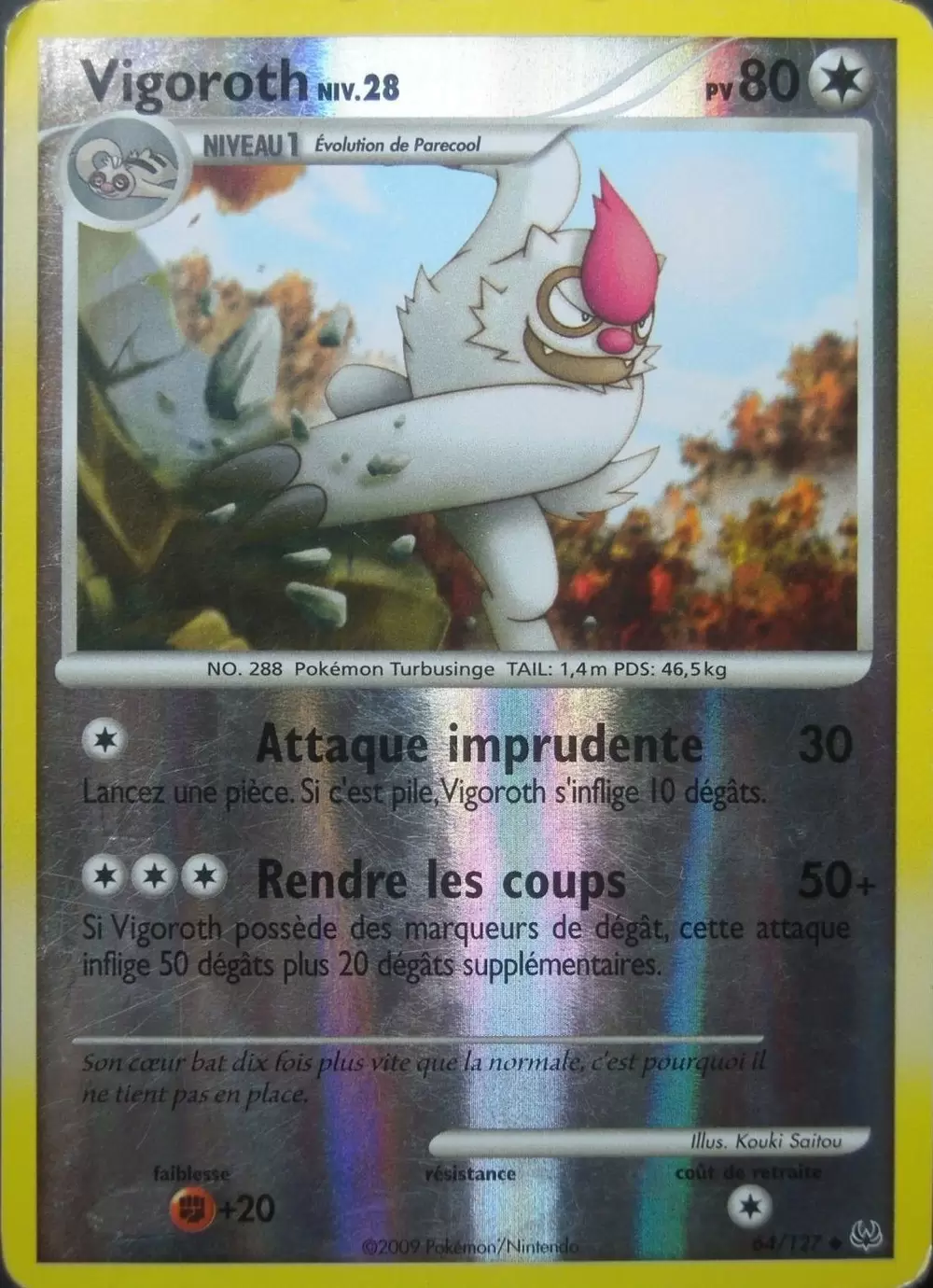 Pokémon Série Platine - Vigoroth Reverse