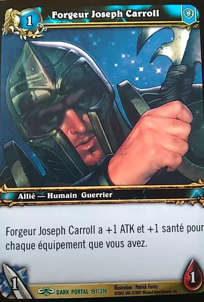 À travers la Porte des Ténèbres - Forgeur Joseph Carroll