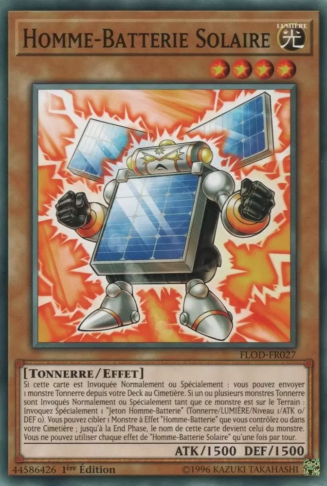Les Flammes de la Destruction FLOD - Homme-Batterie Solaire