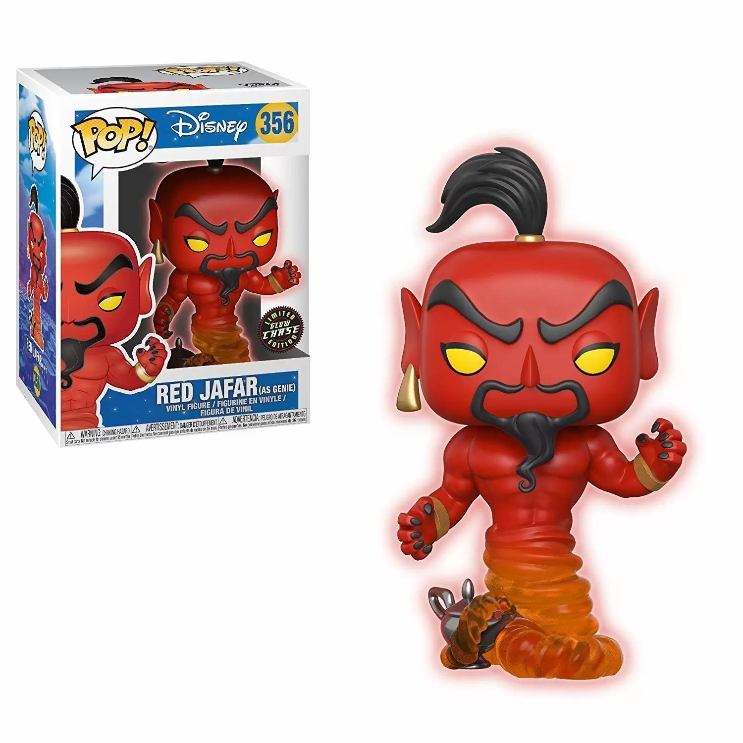 POP! Disney - Aladdin - Red Jafar (as Genie) Glows In The Dark