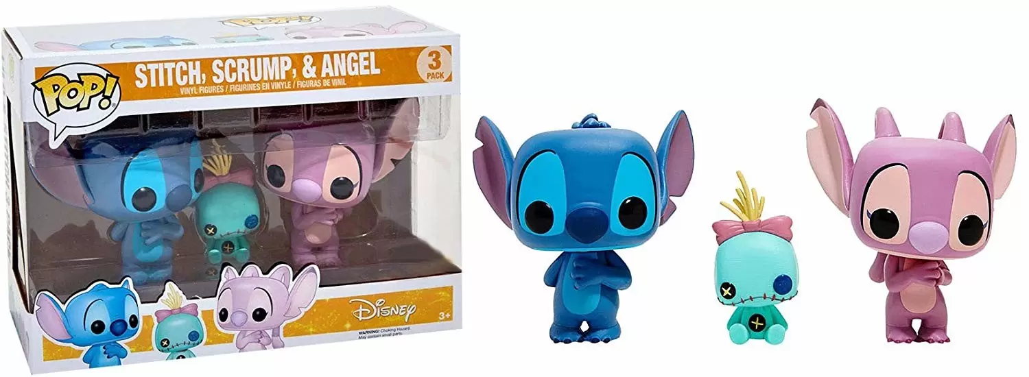 POP! Disney - Stitch, Scrump And Angel 3 Pack